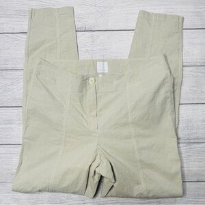 Annette Gortz Womens Trousers Pants Size 40 Tan Khaki Slim Leg Stretch Designer